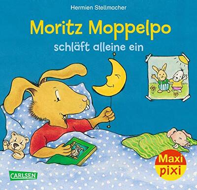 Alle Details zum Kinderbuch Maxi Pixi 293: Moritz Moppelpo schläft alleine ein und ähnlichen Büchern