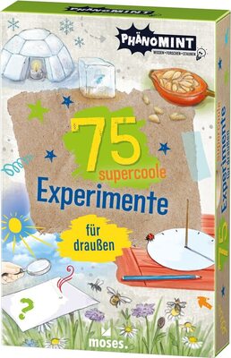 moses. PhänoMINT 75 supercoole Experimente für draußen | Spannende Experimente und wissenswertes über die Phänomene der Natur | Kartenset für Kinder ab 8 Jahren bei Amazon bestellen