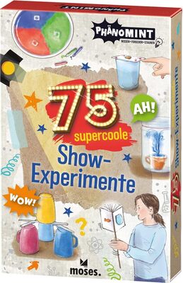 moses. PhänoMINT 75 supercoole Show-Experimente, Wissenschaft als Zaubershow, naturwissenschaftliche Themen leicht erklärt, Kartenset für kleine Forscher ab 8 Jahren bei Amazon bestellen