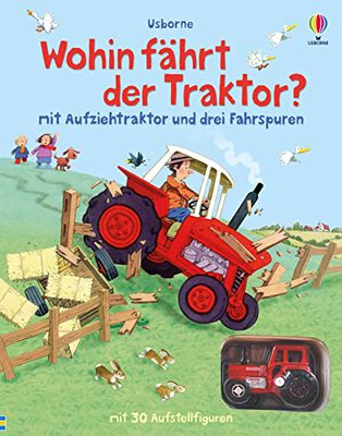 Alle Details zum Kinderbuch Nina und Jan - Wohin fährt der Traktor?: mit Aufziehtraktor und drei Fahrspuren (Nina-und-Jan-Reihe) und ähnlichen Büchern