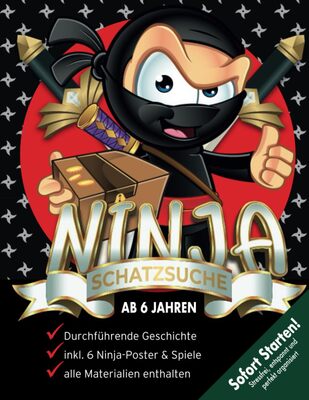 Alle Details zum Kinderbuch Ninja Schatzsuche Kindergeburtstag ab 6 Jahren: Der Schatz der Ninjas wurde aus dem Tempel gestohlen! Was für eine Katastrophe! Kreative, startklare Schnitzeljagd. (Bravo Schatzsuche) und ähnlichen Büchern
