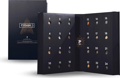 P-Stash Advent Calendar 2025 - EARLY BIRD - Christmas Calendar with Nuts & Chocolate - Pistachios, Almonds, Hazelnuts, Peanuts and much more - Nut Mix with Unique Spices, Hand Roasted in Berlin bei Amazon bestellen