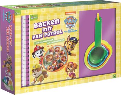 Backen mit PAW Patrol: Back-Set für Kinder mit Rezeptbuch und 5 Messbechern für Kinder ab 5 Jahren bei Amazon bestellen