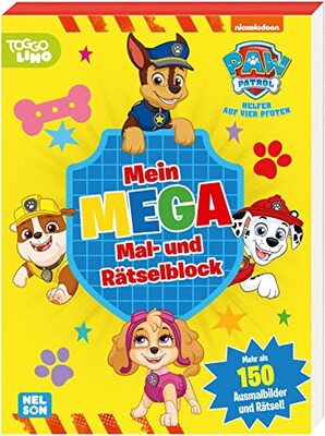 Alle Details zum Kinderbuch PAW Patrol: Mein Mega Mal- und Rätselblock: Mehr als 150 Malbilder und Rätsel - superdicker Block! | (ab 3 Jahren) und ähnlichen Büchern