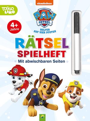 Alle Details zum Kinderbuch PAW Patrol Rätselspielheft mit Stift und abwischbaren Seiten: Erste Rätselaufgaben für Kinder ab 4 Jahren (Labyrinthe, Von Punkt zu Punkt, Zeichenschule) mit Chase, Marshall, Skye und Co. und ähnlichen Büchern