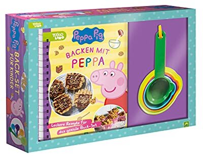 Alle Details zum Kinderbuch Backen mit Peppa. Peppa Pig: Back-Set für Kinder mit Rezeptbuch und 5 Messbechern. Für Kinder ab 3 Jahren und ähnlichen Büchern