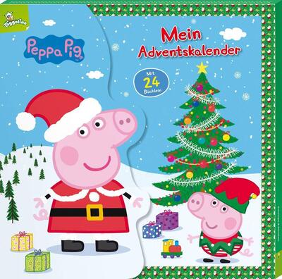 Alle Details zum Kinderbuch Peppa Pig Mein Adventskalender. 24 Pappe-Büchlein mit Aufhängern in Kalender-Box: Mit Familie Wutz durch die Weihnachtszeit. 24 Geschichten für Kinder ab 3 Jahren und ähnlichen Büchern