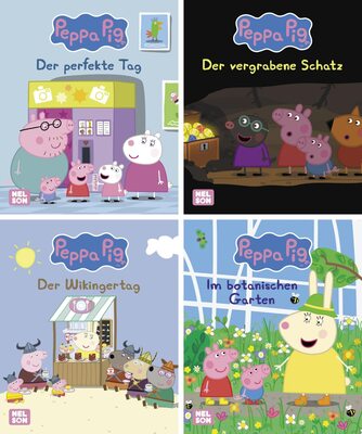 Alle Details zum Kinderbuch Nelson Mini-Bücher: 4er Peppa Pig 21-24 und ähnlichen Büchern