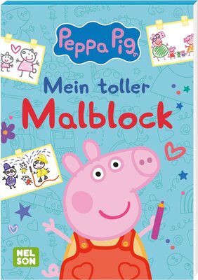 Alle Details zum Kinderbuch Peppa: Mein toller Malblock: Mit Ausmalbildern | Kinderbeschäftigung ab 3 (Peppa Pig) und ähnlichen Büchern