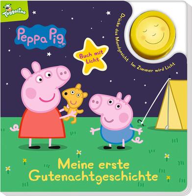 Alle Details zum Kinderbuch Peppa Pig: Meine erste Gutenachtgeschichte: Pappbilderbuch mit Licht und ähnlichen Büchern