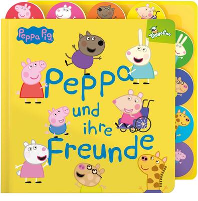 Alle Details zum Kinderbuch Peppa Pig: Peppa und ihre Freunde: Pappbilderbuch mit Register und ähnlichen Büchern