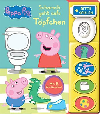 Peppa Pig - Schorsch geht aufs Töpfchen - Mein Klo-Soundbuch - Pappbilderbuch mit Klospülung und 8 Geräuschen - Peppa Wutz: Tönendes Buch bei Amazon bestellen
