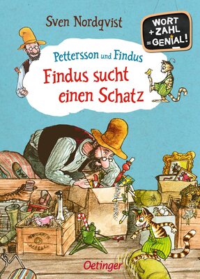 Alle Details zum Kinderbuch Pettersson und Findus. Findus sucht einen Schatz: Wort + Zahl = genial! Level 1 und ähnlichen Büchern