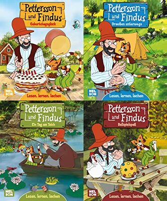 Alle Details zum Kinderbuch Nelson Mini-Bücher: Pettersson und Findus 1-4 (Einzel/WWS) und ähnlichen Büchern