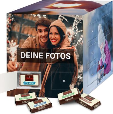 PhotoFancy - Cube Advent Calendar with Your Own Photos - Advent Calendar Cube with Chocolate and Photos Personalised bei Amazon bestellen