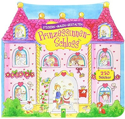 Alle Details zum Kinderbuch Prinzessinnenschloss - Stickern, Malen, Gestalten: Mit 250 Stickern für Kinder ab 3 Jahren. Mit traumhafte Ausmalmotiven und bunte Aufklebern und ähnlichen Büchern