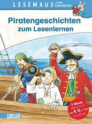 Alle Details zum Kinderbuch LESEMAUS zum Lesenlernen Sammelbände: Piratengeschichten zum Lesenlernen: Einfache Geschichten zum Selberlesen – Lesen üben und vertiefen: ... Fahrt; Tom auf Piratenfahrt. Sammelband und ähnlichen Büchern