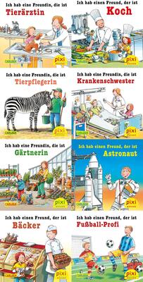 Pixi-8er-Set 242: Meine Lieblingsberufe (8x1 Exemplar) (242): Ich habe eine Freundin, die ist Tierärztin / Ich habe einen Freund, der ist Koch / Ich ... ist Gärtnerin /Ich habe einen Freund, der ... bei Amazon bestellen