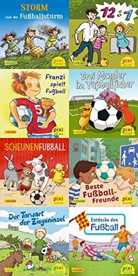 Alle Details zum Kinderbuch Pixi-8er-Set 267: Pixi spielt Fußball (8x1 Exemplar) (267) und ähnlichen Büchern