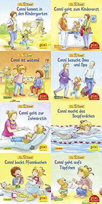 Alle Details zum Kinderbuch Pixi-8er-Set 275: Connis bunte Welt (8x1 Exemplar) (275) und ähnlichen Büchern