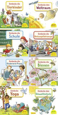 Alle Details zum Kinderbuch Pixi-8er-Set 291: Entdecke deine Welt 4 (8x1 Exemplar) (291) und ähnlichen Büchern