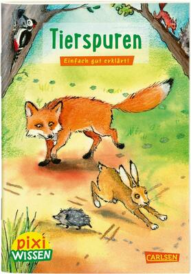 Alle Details zum Kinderbuch Pixi Wissen 107: Tierspuren: Einfach gut erklärt! (107) und ähnlichen Büchern