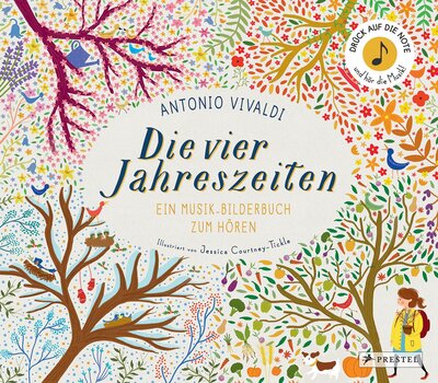 Alle Details zum Kinderbuch Antonio Vivaldi. Die vier Jahreszeiten: Ein Musik-Bilderbuch zum Hören mit 10 Soundmodulen (Prestel junior Sound-Bücher, Band 1) und ähnlichen Büchern