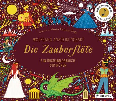 Alle Details zum Kinderbuch Wolfgang Amadeus Mozart. Die Zauberflöte: Ein Musik-Bilderbuch zum Hören mit 10 Soundmodulen (Prestel junior Sound-Bücher, Band 7) und ähnlichen Büchern