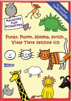 Alle Details zum Kinderbuch Punkt, Punkt, Komma Strich: Viele Tiere zeichne ich (mit XXL-Poster): Sonderausgabe Band 1 und ähnlichen Büchern