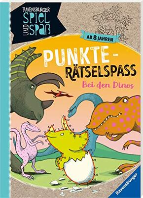 Alle Details zum Kinderbuch Punkte-Rätselspaß: Bei den Dinos (Ravensburger Spiel und Spaß) und ähnlichen Büchern