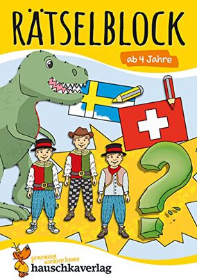 Rätselblock ab 4 Jahre: Bunter Rätselspaß für den Kindergarten - Labyrinth, Fehlersuche, knobeln und logisches Denken fördern (Rätselbücher, Band 643) bei Amazon bestellen