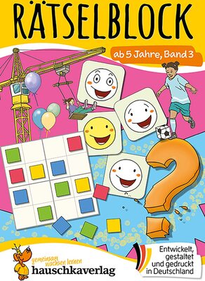 Alle Details zum Kinderbuch Rätselblock ab 5 Jahre - Band 3: Bunter Rätselspaß für die Vorschule - Labyrinth, Suchbilder, knobeln und logisches Denken fördern (Rätselbücher, Band 648) und ähnlichen Büchern