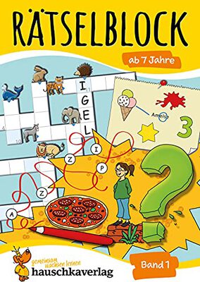 Rätselblock ab 7 Jahre - Band 1: Bunter Rätselspaß für Kinder - Kreuzworträtsel, Labyrinth, Konzentrationstraining und logisches Denken fördern (Rätselbücher, Band 632) bei Amazon bestellen