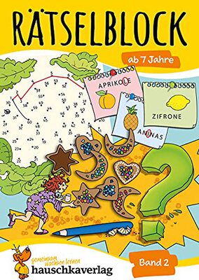 Rätselblock ab 7 Jahre - Band 2: Bunter Rätselspaß für Kinder - Kreuzworträtsel, Punkt zu Punkt, knobeln und logisches Denken fördern (Rätselbücher, Band 638) bei Amazon bestellen