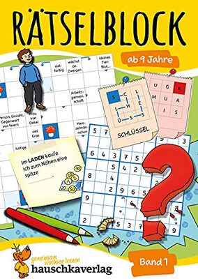 Rätselblock ab 9 Jahre - Band 1: Bunter Rätselspaß für Kinder - Kreuzworträtsel, Labyrinth, Sudoku, Konzentrationstraining und logisches Denken fördern (Rätselbücher, Band 634) bei Amazon bestellen