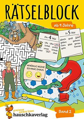 Alle Details zum Kinderbuch Rätselblock ab 9 Jahre - Band 2: Bunter Rätselspaß für Kinder - Kreuzworträtsel, Logicals, Sudoku, Konzentrationstraining und logisches Denken fördern (Rätselbücher, Band 640) und ähnlichen Büchern