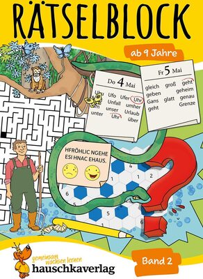 Alle Details zum Kinderbuch Rätselblock ab 9 Jahre - Band 2: Bunter Rätselspaß für Kinder - Kreuzworträtsel, Logicals, Sudoku, Konzentrationstraining und logisches Denken fördern (Rätselbücher, Band 640) und ähnlichen Büchern