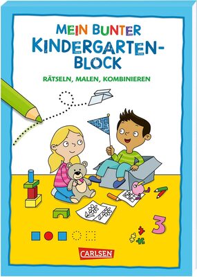 Rätseln für Kita-Kinder: Mein bunter Kindergarten-Block: Rätseln, malen, kombinieren bei Amazon bestellen