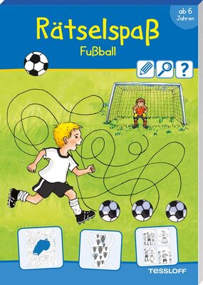 Alle Details zum Kinderbuch Rätselspaß Fußball. Ab 6 Jahren / Labyrinthe, Suchbilder, Reihenfolgen bestimmen u.v.m. / Rätselheft zum Thema Fußball für Mädchen und Jungen (Rätsel, Spaß, Spiele) und ähnlichen Büchern