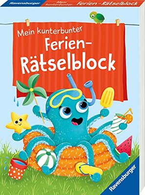 Alle Details zum Kinderbuch Ravensburger Mein kunterbunter Ferien-Rätselblock - Rätselspaß im Urlaub, auf Reisen oder Zuhause - Ferien Unterhaltung für Kinder von 7 bis 9 Jahren und ähnlichen Büchern