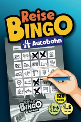 REISE BINGO "Autobahn": DAS Reisespiel gegen Langeweile bei Autofahrten, Urlauben, Reisen und Ausflügen | für Kinder ab 5 Jahre bei Amazon bestellen