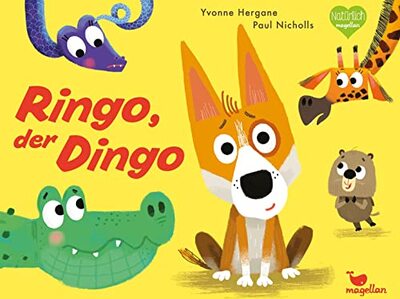 Alle Details zum Kinderbuch Ringo, der Dingo: Ein Bilderbuch über einen australischen Haushund, der Angst hat, allein zu sein und ähnlichen Büchern