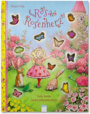 Alle Details zum Kinderbuch Rosa Rosenherz. Zehn bunte Zauberschmetterlinge und ähnlichen Büchern