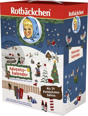 ROTBÄCKCHEN Juice Advent Calendar 2025 - 24 x 125 ml Juice Bottles - 8 Popular Varieties - No Added Sugar, Rich in Vitamins - Healthy Advent Calendar for Children and Adults bei Amazon bestellen