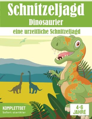 Alle Details zum Kinderbuch Schatzsuche Dinosaurier: Eine urzeitliche Schnitzeljagd: All incl. Dino Schatzsuche für Kinder | 4-6 Jährige (Partyspiele zum Kindergeburtstag) und ähnlichen Büchern