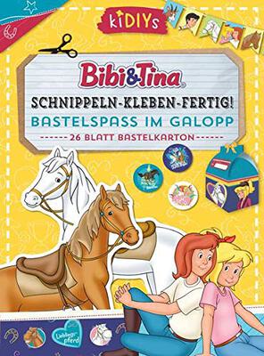 Alle Details zum Kinderbuch Schnippeln – Kleben – Fertig! Bibi & Tina - Bastelspaß im Galopp: 26 Blatt Bastelkarton (kiDIYs) und ähnlichen Büchern