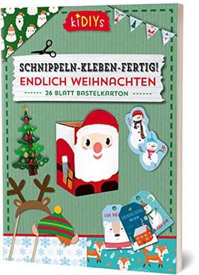 Alle Details zum Kinderbuch Schnippeln - Kleben - Fertig! Endlich Weihnachten: 26 Blatt Bastelkarton (kiDIYs) und ähnlichen Büchern