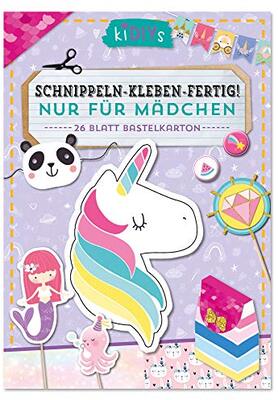 Alle Details zum Kinderbuch Schnippeln - Kleben - Fertig! Nur für Mädchen: 26 Blatt Bastelkarton (kiDIYs) und ähnlichen Büchern