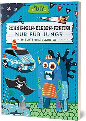 Alle Details zum Kinderbuch Schnippeln – Kleben – Fertig! Nur für Jungs: 26 Blatt Bastelkarton (kiDIYs) und ähnlichen Büchern