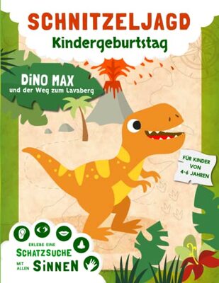 Schnitzeljagd Kindergeburtstag: Schatzsuche mit allen Sinnen - erlebe mit Dino Max eine unvergessliche Geburtstagsparty - Komplettes Set mit kreativen Spielen und Experimenten bei Amazon bestellen